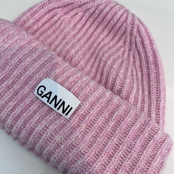 Ganni Pink Knit Beanie - Picture 4 of 6